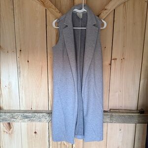 Joie Heather Gray Open Front Vest